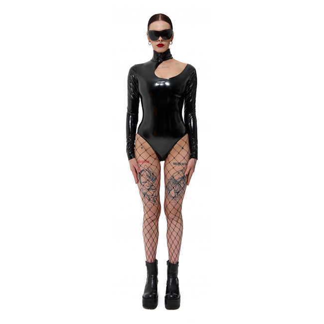 Боди MIRBA BODYCUTOUT LACQUER чёрный