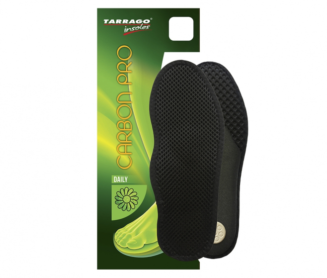 Стельки анатомические Tarrago Carbon Pro, мембран.ткань/латекс