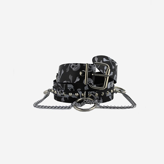 Ремень кожаный SKULL LEATHER