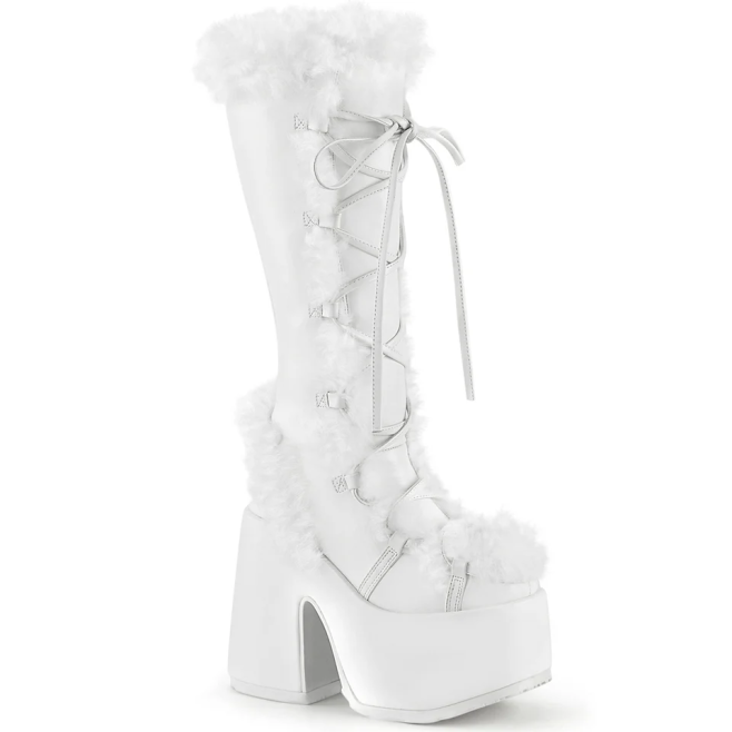 Ботинки Demonia CAMEL-311 White