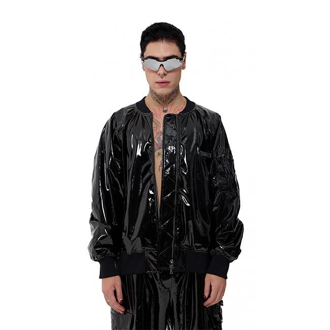 Куртка MIRBA BOMBER-LACQUER чёрный