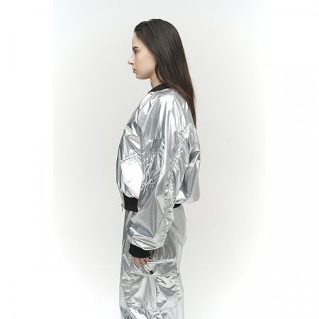 Куртка MIRBA BOMBER LACQUER серебряный