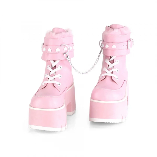 Ботинки Demonia ASHES-57 Baby Pink