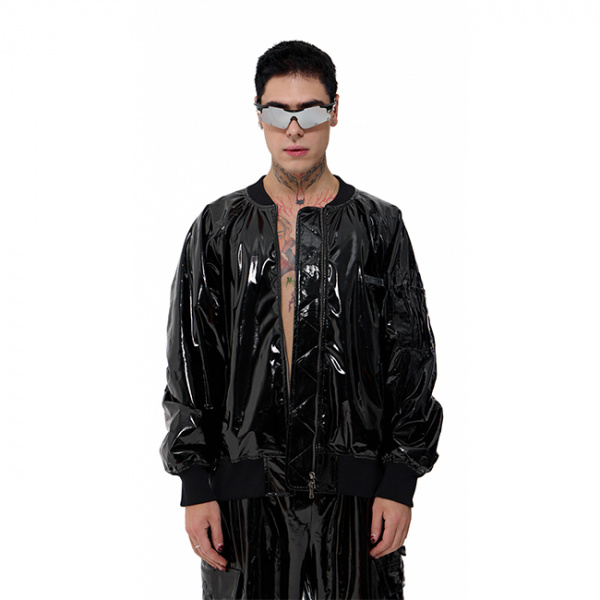 Куртка MIRBA BOMBER-LACQUER чёрный