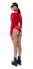 Боди MIRBA BODYCUTOUT LACQUER красный