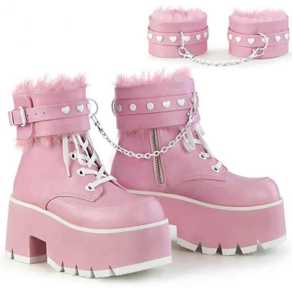 Ботинки Demonia ASHES-57 Baby Pink